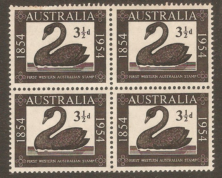 Australia 1954 3d Black. SG277. - Click Image to Close