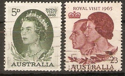 Australia 1963 Royal Visit set. SG348-SG349.