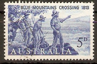Australia 1963 5d Blue Mountains Crossing. SG352.
