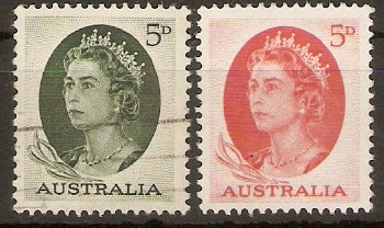 Australia 1963 QEII Definitives set. SG354-SG354c.