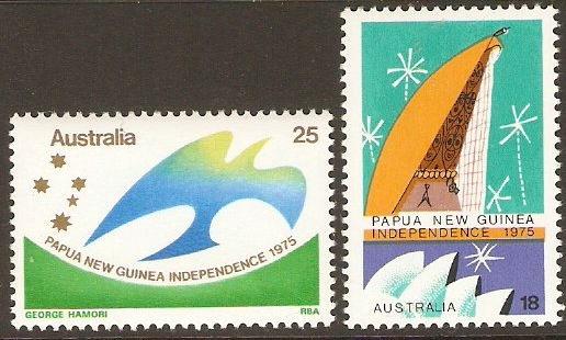 Australia 1975 Papua Independence Set. SG610-SG611.