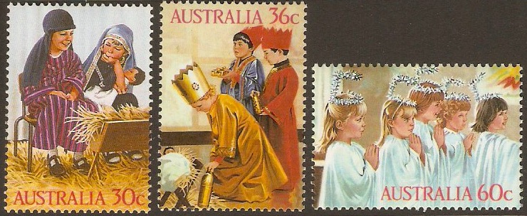 Australia 1986 Christmas Set. SG1040-SG1042.