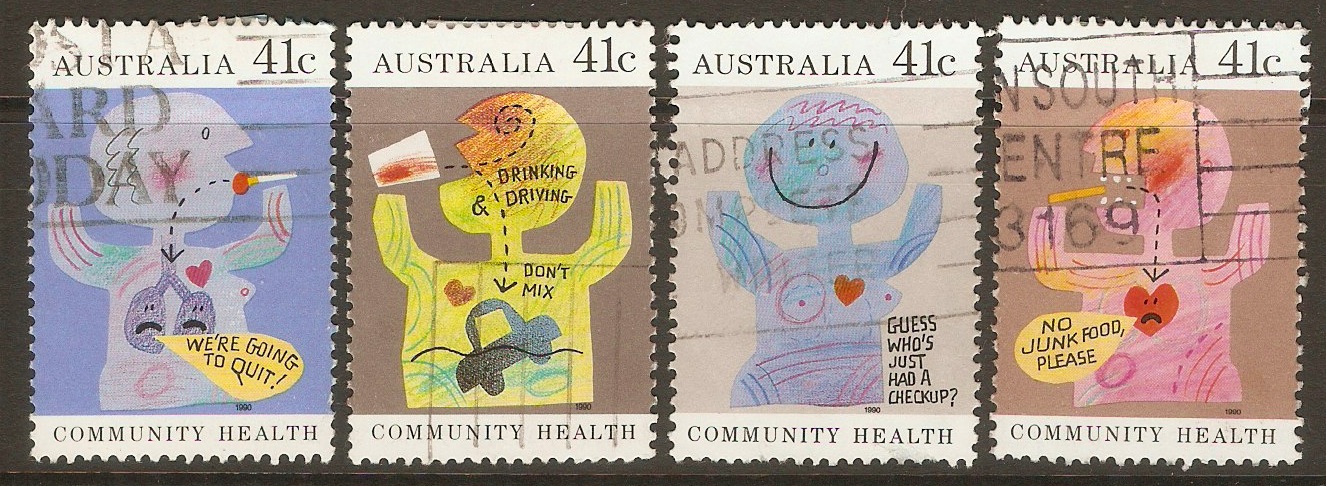 Australia 1990 Community Health set. SG1237-SG1240.