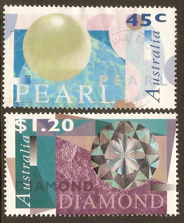 Australia 1996 Pearls and Diamonds set. SG1641-SG1642.