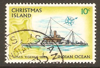 Christmas Island 1972 10c Ships Series. SG46.