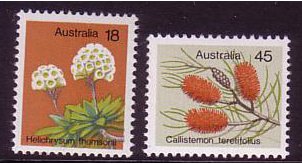 Australia 1975 Wild Flowers Set. SG608-SG609.