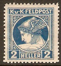 General Issue 1916 2h Blue - Newspaper Stamp. SGN49.