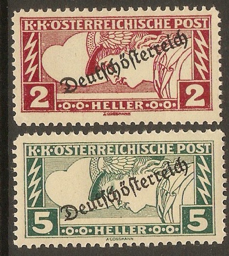 Austria 1919 Newspaper Express set. SGN334-SGN335.