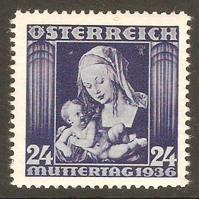 Austria 1936 24g Mothers' Day stamp. SG792.