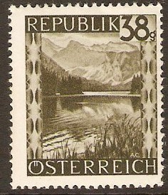 Austria 1945 38g Olive - Views Series. SG941.