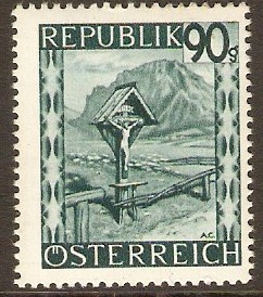 Austria 1945 90g Turquoise - Views Series. SG951.