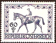 Austria 1947 Vienna Racing Prize Stamp. SG1034.