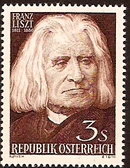 Austria 1961 Franz Liszt Stamp. SG1377.