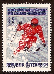 Austria 1991 Skiing Championships. SG2250.