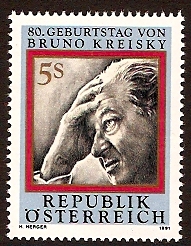 Austria 1991 Bruno Kreisky Commemoration. SG2251.