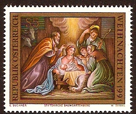 Austria 1991 Christmas Stamp. SG2280.