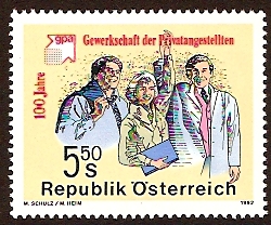 Austria 1992 Trade Union Centenary. SG2281.
