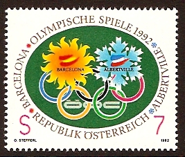 Austria 1992 Winter Olympics Stamp. SG2282.
