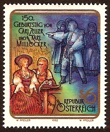 Austria 1992 Composer Anniversaries. SG2294.