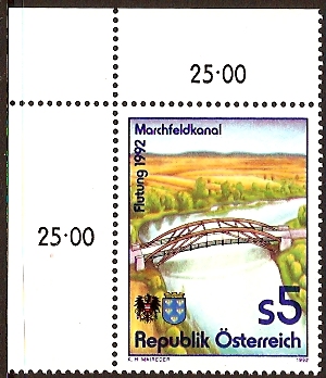 Austria 1992 Canal Opening Stamp. SG2308.