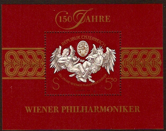 Austria 1992 Philharmonic Orchestra Sheet. SGMS2291.