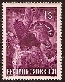 Austria 1959 1s. Purple - International Hunting Congress. SG1338