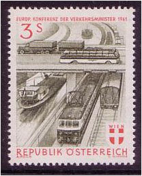 Austria 1961 European Transport Minister Stamp. SG1364.