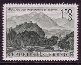 Austria 1960 Carinthian Plebiscite Stamp. SG1360.