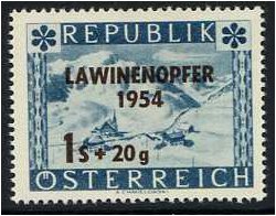 Austria 1954 Avalanche Fund Stamp. SG1255.