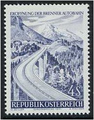 Austria 1971 Brenner Highway Stamp. SG1622.