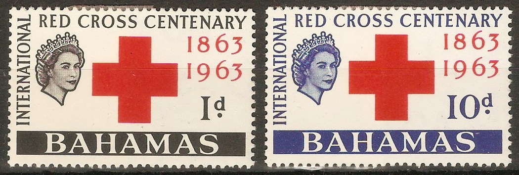 Bahamas 1963 Red Cross Centenary set. SG226-SG227.