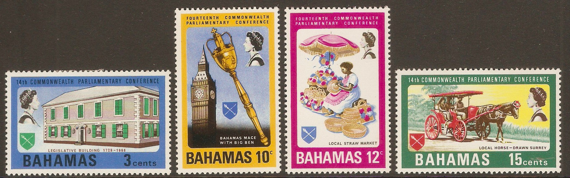 Bahamas 1968 Commonwealth Parliamentary set. SG323-SG326.