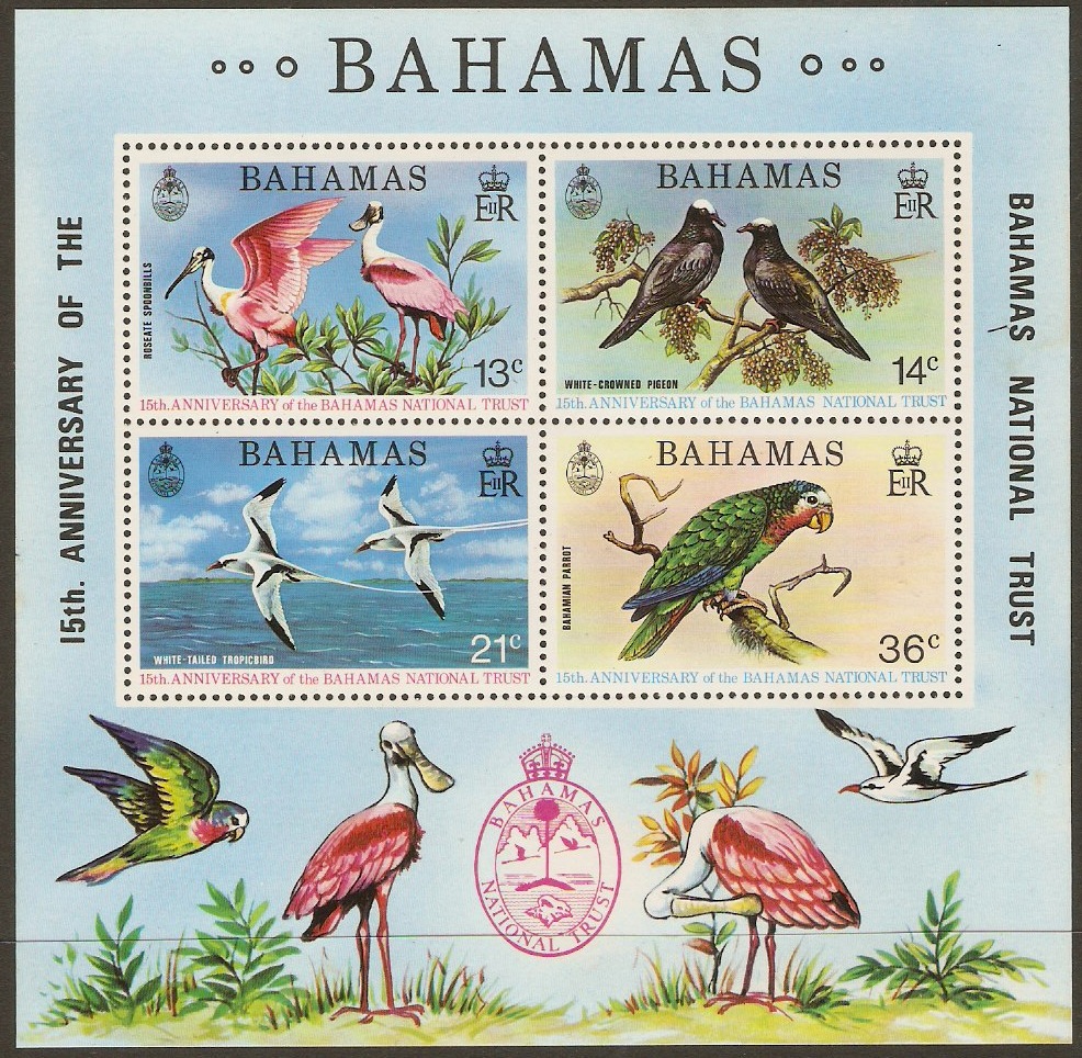 Bahamas 1974 National Trust Sheet. SGMS433.