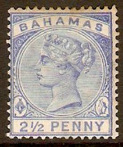Bahamas 1884 2d Ultramarine. SG52.