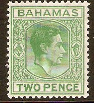 Bahamas 1938 2d Green. SG152c.