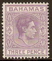 Bahamas 1938 3d Violet. SG154.