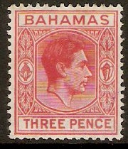Bahamas 1938 3d Scarlet. SG154b.