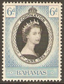 Bahamas 1953 Coronation Stamp. SG200.