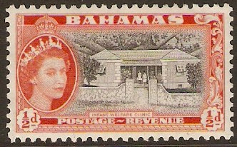 Bahamas 1954 d Black and red-orange. SG201.