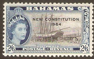 Bahamas 1964 2s.6d New Constitution Series. SG240.