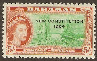 Bahamas 1964 5s New Constitution Series. SG241. - Click Image to Close
