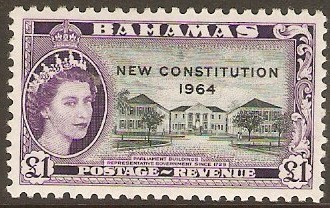 Bahamas 1964 1 New Constitution Series. SG243.