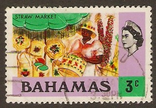 Bahamas 1971 3c Straw Market. SG361.