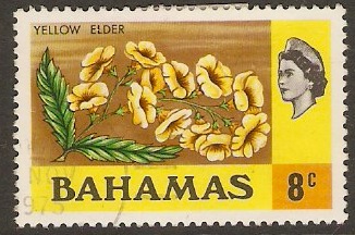 Bahamas 1971 8c Yellow Elder. SG366. - Click Image to Close