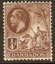 Barbados 1912 d Brown. SG170.