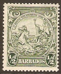 Barbados 1938 d Green. SG248.