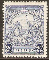 Barbados 1938 2d Ultramarine. SG251.