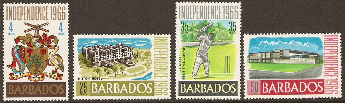 Barbados 1966 Independence Set. SG356-SG359.