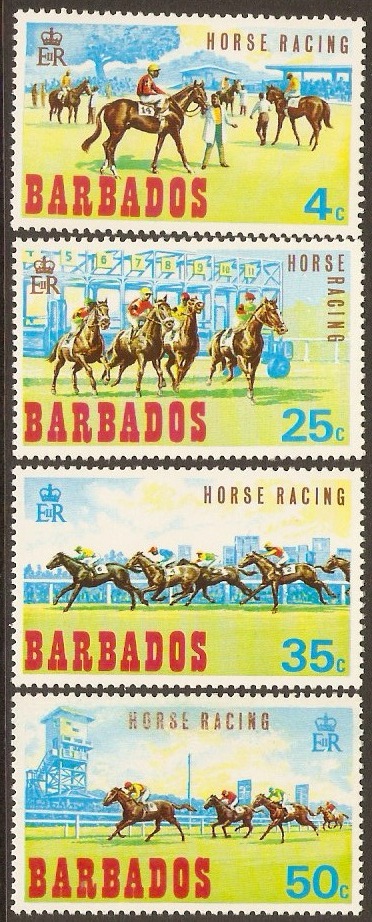 Barbados 1969 Horse-Racing Set. SG381-SG384. - Click Image to Close