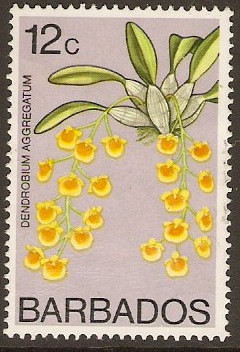 Barbados 1974 12c Orchids Series. SG492.